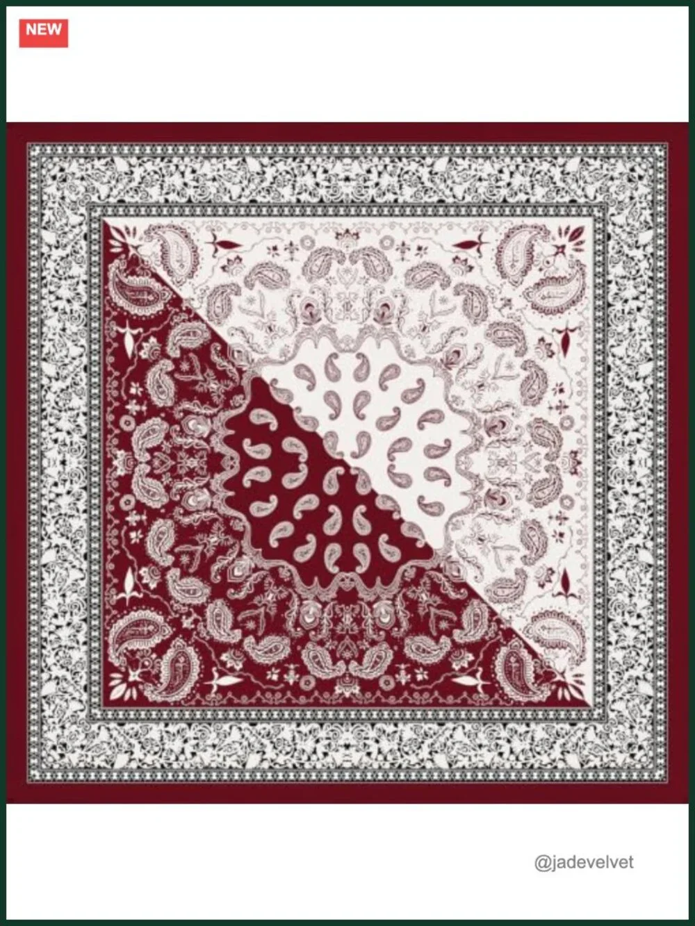 Silky Satin Polyester Head Scarf for Women, 35 Inch Large Square Scarf, Bandana